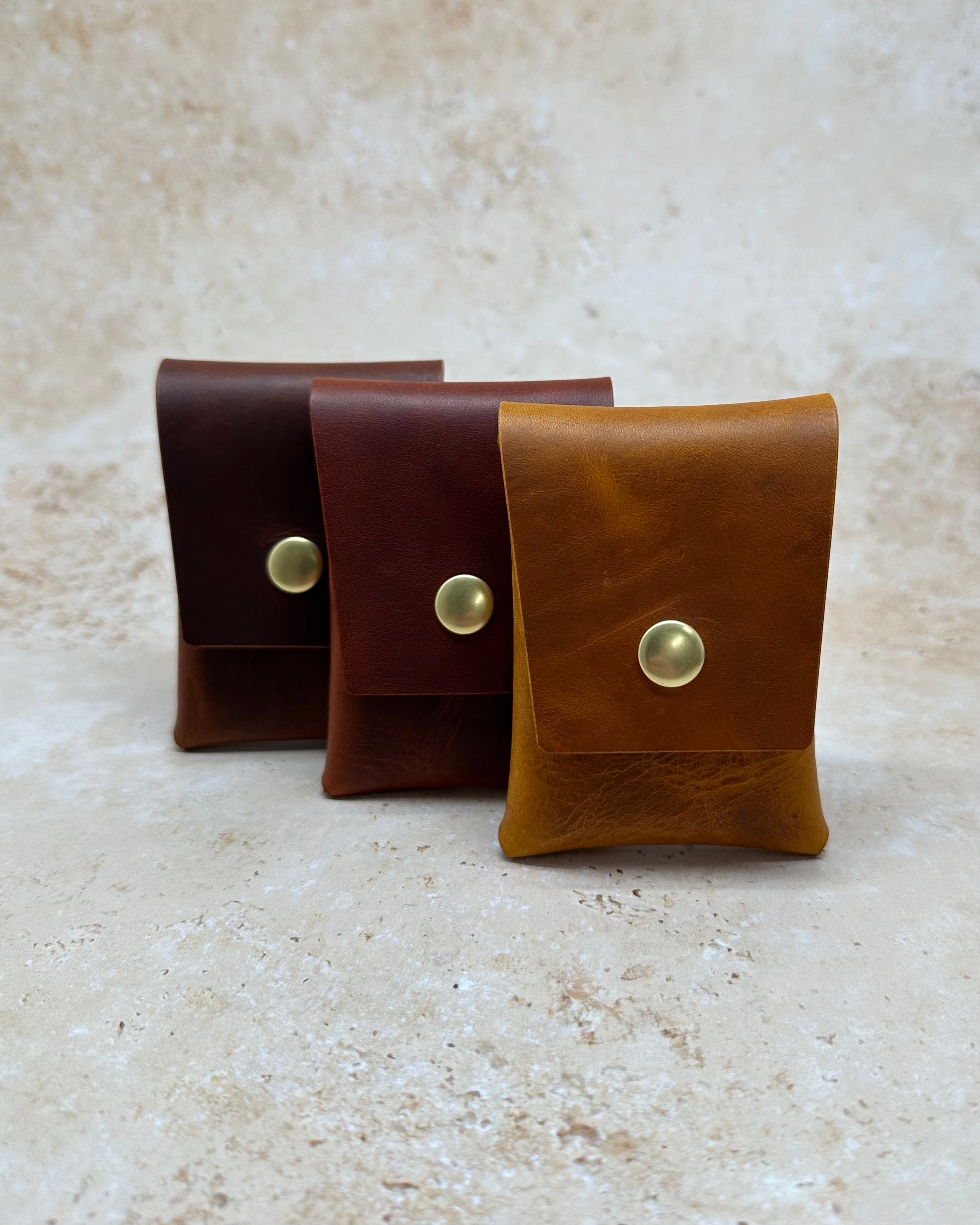 Penny Bun - 1 pocket stitchless pouch wallet (Badalassi Wax)