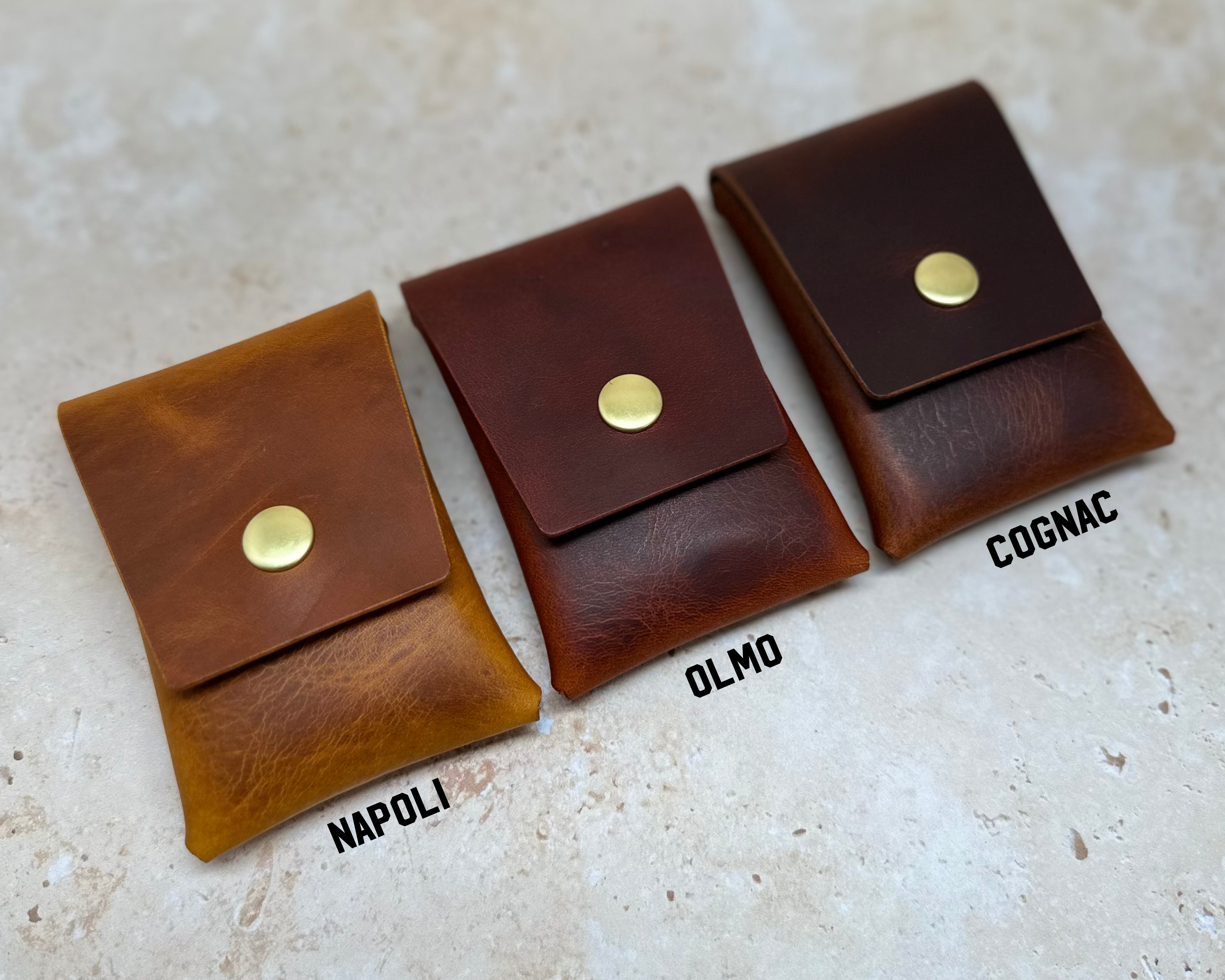 Penny Bun - 1 pocket stitchless pouch wallet (Badalassi Wax)