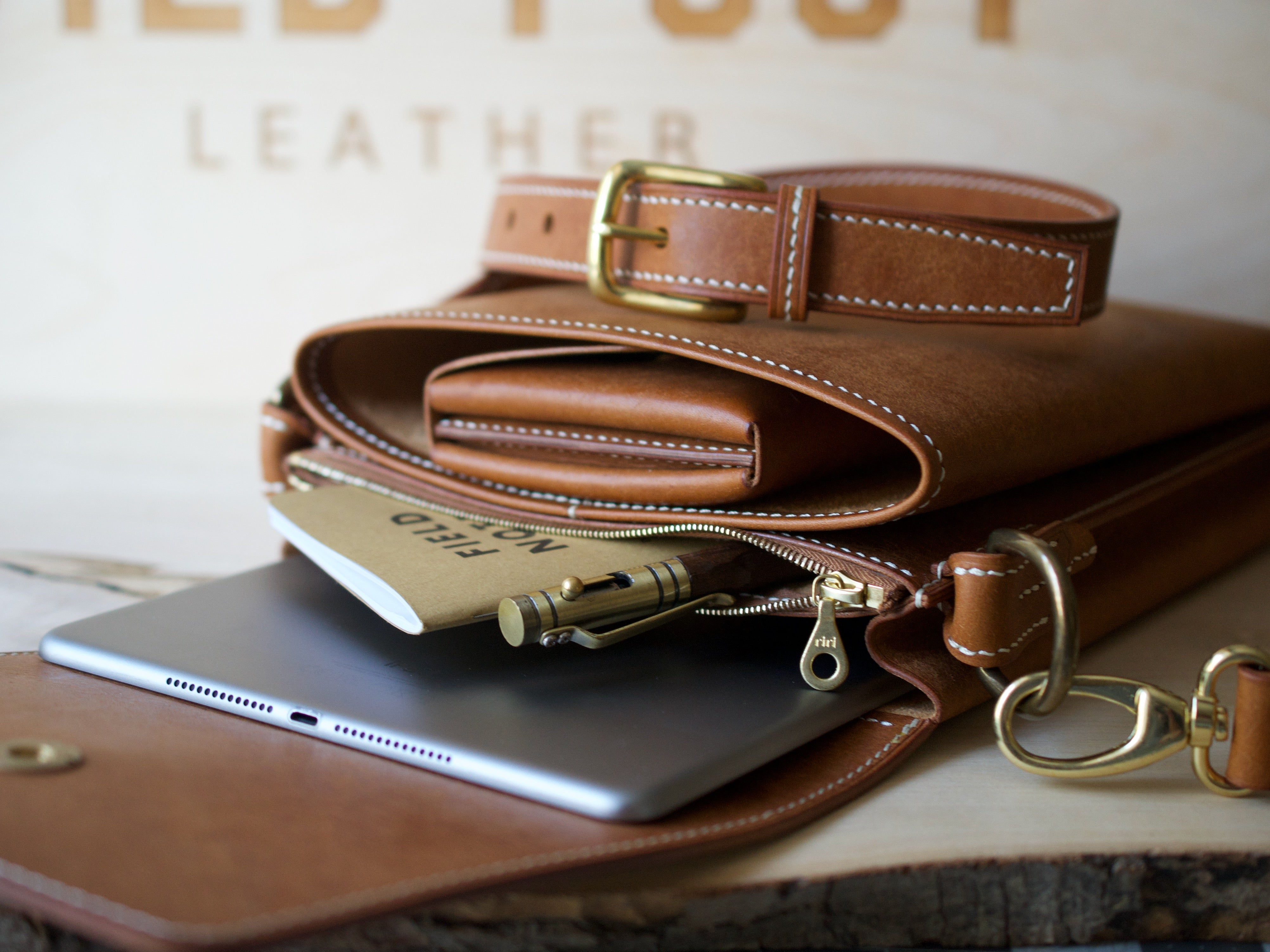 Cross Body Bag - Badalassi Carlos Pueblo Leather (Cognac)
